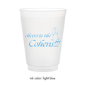 Cheers to Champagne Flute Frosted Cups