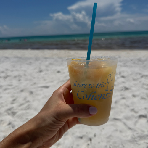 Cheers to Champagne Flute Frosted Cups