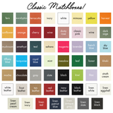 Custom Classic Matchboxes - matchbox color chart