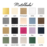 Custom Matchbooks - matchbook color chart