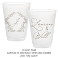 Dainty Floral Frosted Cups