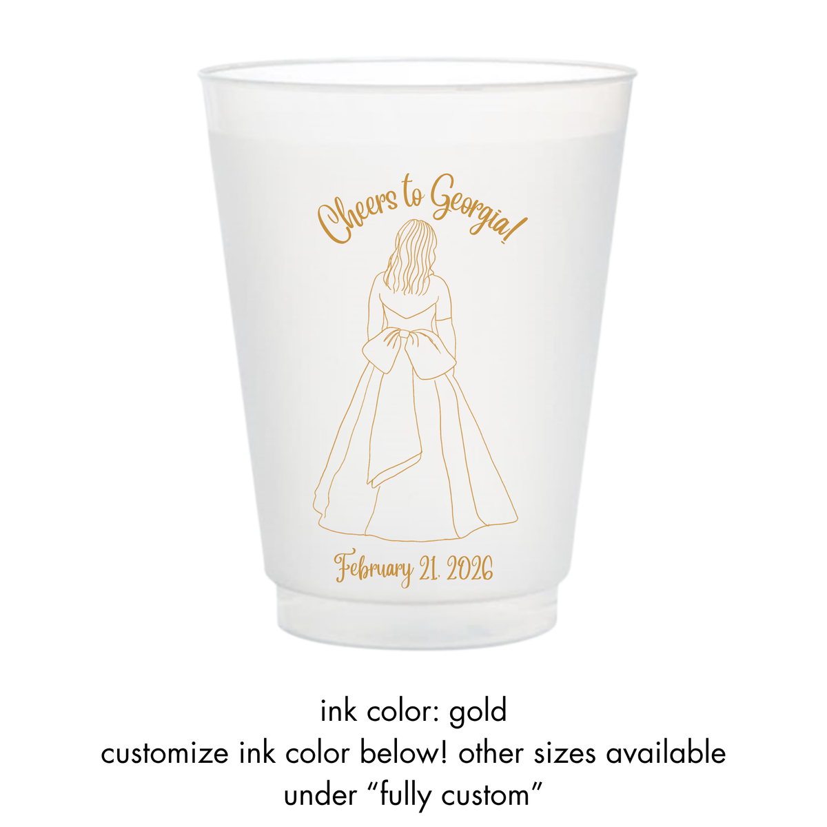 Cheers to Deb Frosted Cups