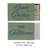 Classic Script Matchboxes