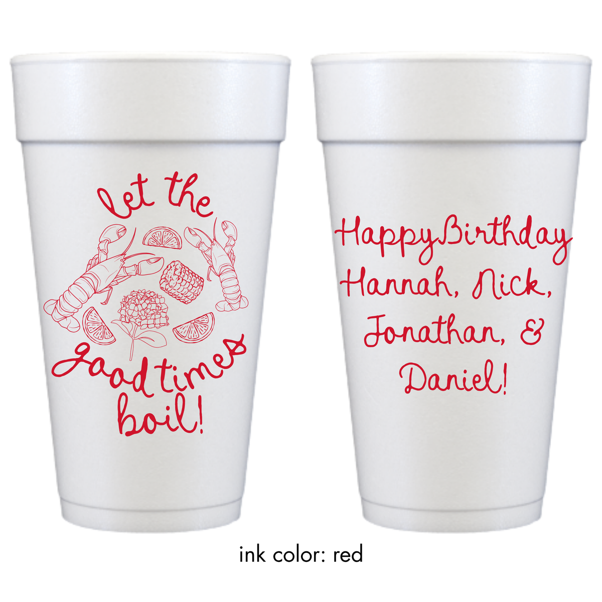 Let the Good Times Boil Foam Cups