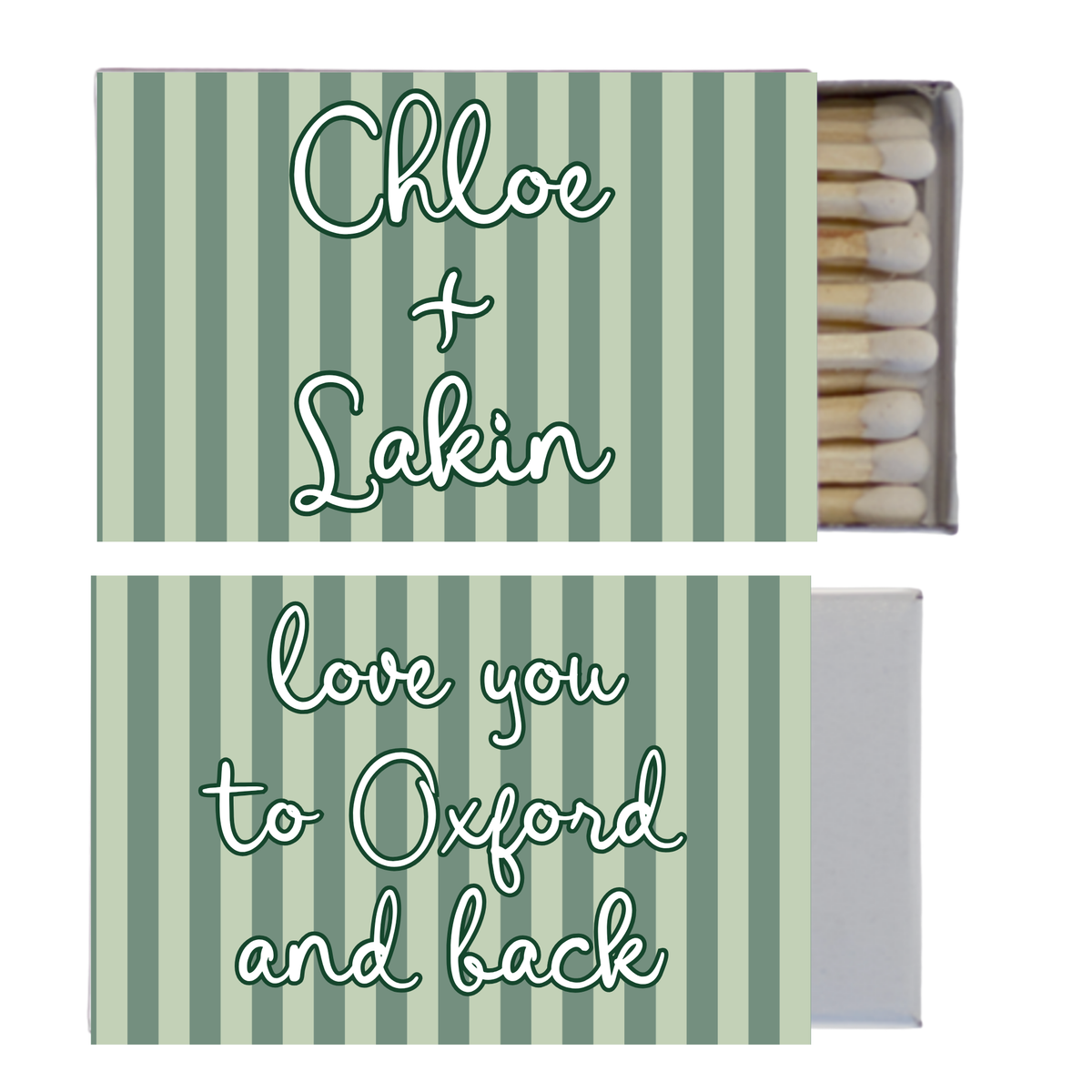 Stripe Full Color Love You to Matches