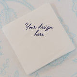 Custom Linen-Like Cocktail Napkins - your design here