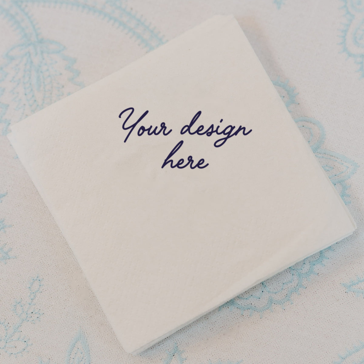 Custom Linen-Like Cocktail Napkins - your design here
