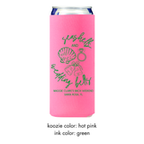 Seashells and Wedding Bells Slim Koozies