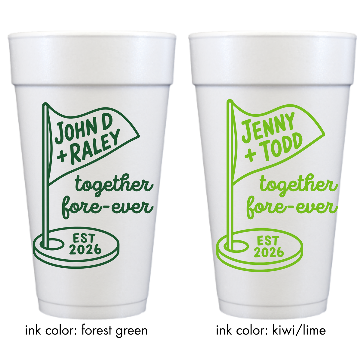 Together Fore-Ever Foam Cups